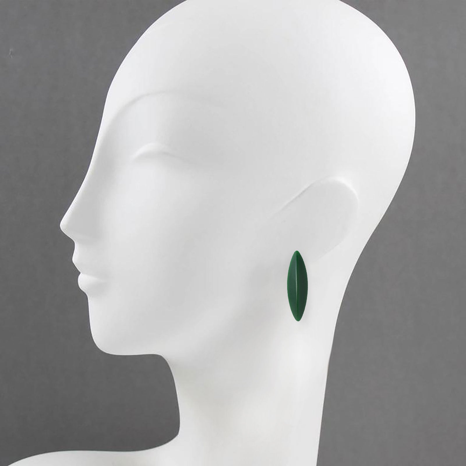 LEAVES earrings, dark green