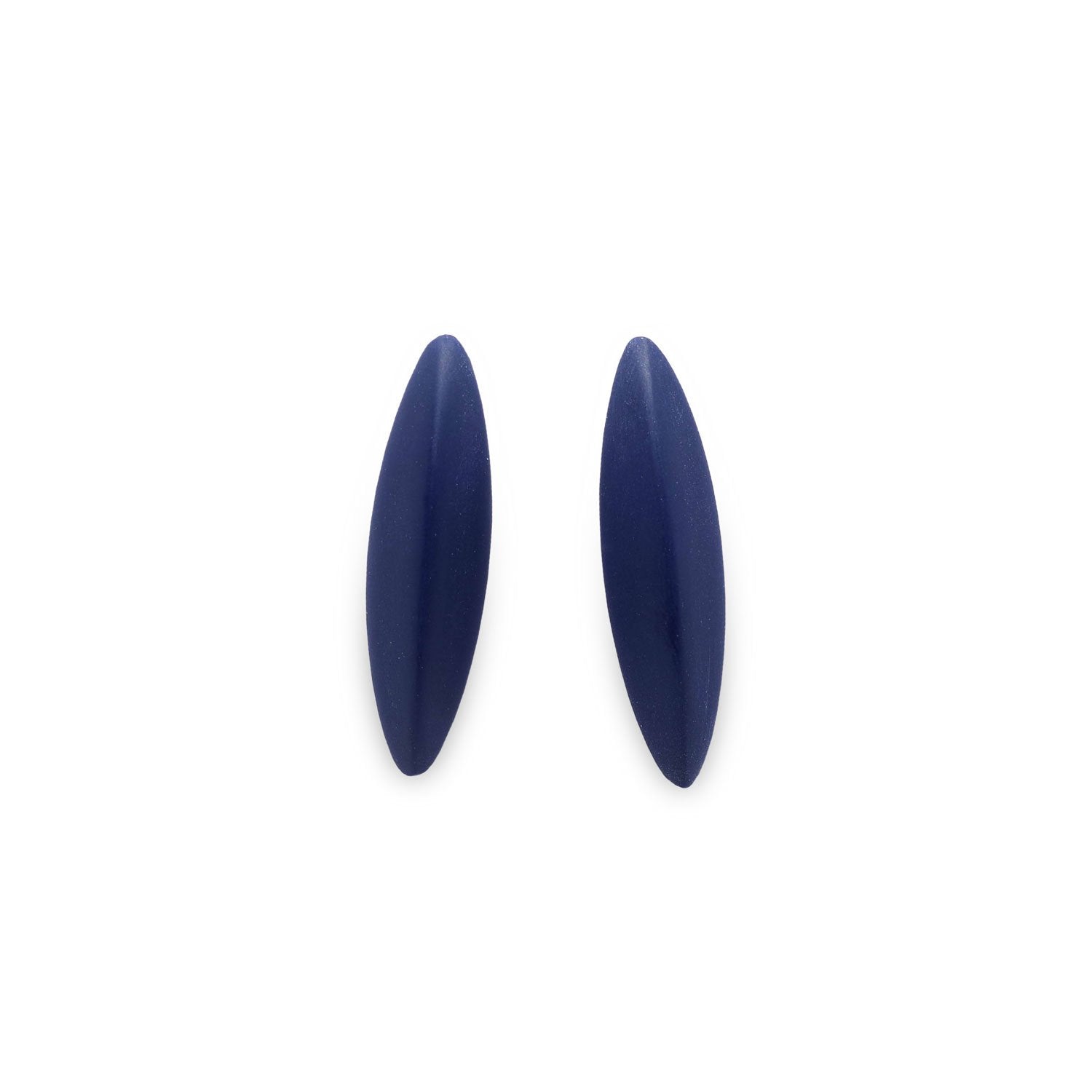 LEAVES earrings, marine blue