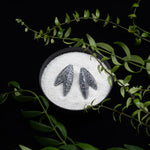 Load image into Gallery viewer, Twin-LEAVES ✕ Shine earrings, silver
