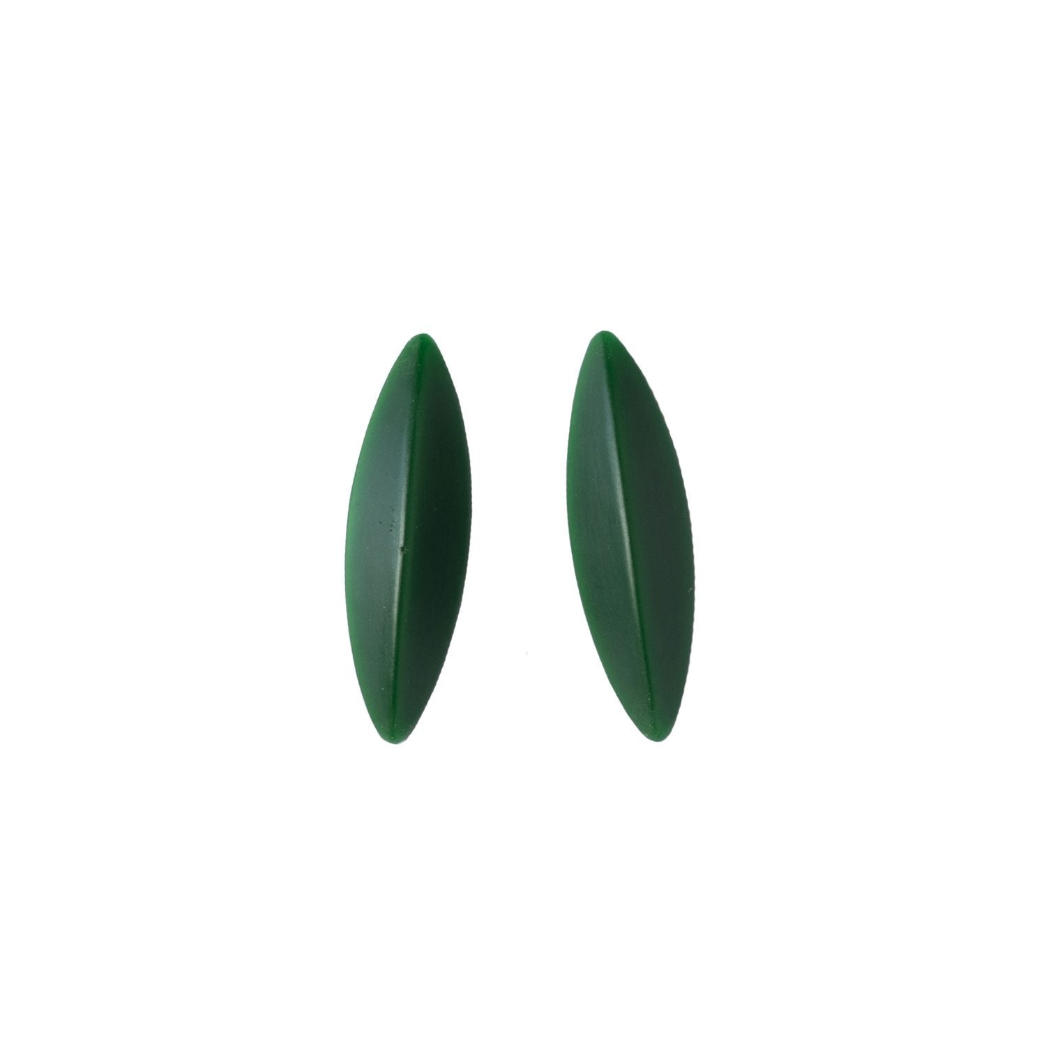 LEAVES earrings, dark green