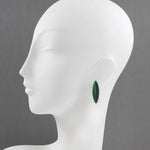 Load image into Gallery viewer, LEAVES earrings, dark green
