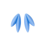 Load image into Gallery viewer, Twin-LEAVES earrings, cornflower blue
