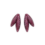 Load image into Gallery viewer, Twin-LEAVES ✕ Shine earrings, pink
